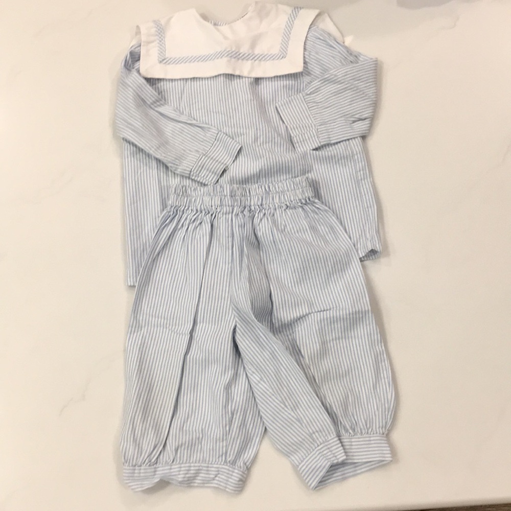 Daisies and Doodlebugs Sailor Outfit 3T